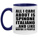 All I Care About Is Spinone Italiano - 11oz Accent Mug Purple