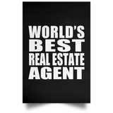 World's Best Real Estate Agent - Poster Portrait