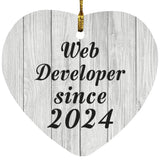 Web Developer Since 2024 - Heart Ornament F
