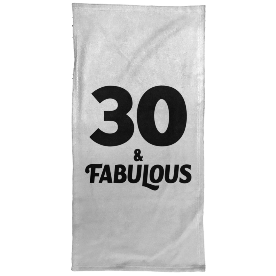 30th Birthday 30 & Fabulous - Hand Towel