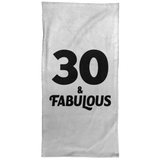 30th Birthday 30 & Fabulous - Hand Towel