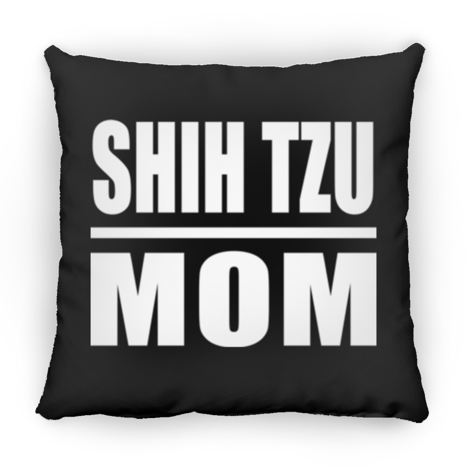 Shih Tzu Mom - Throw Pillow Black