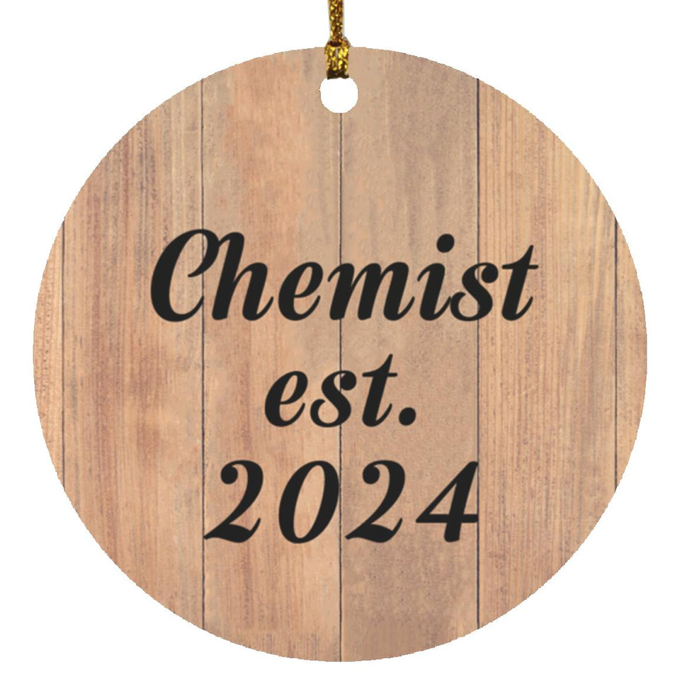 Chemist Established Est. 2024 - Circle Ornament C