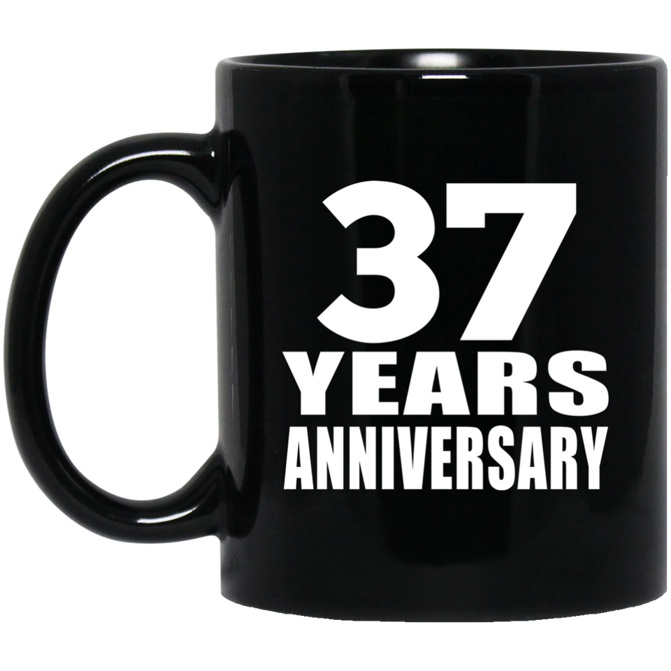 37th Anniversary 37 Years - 11 Oz Coffee Mug Black