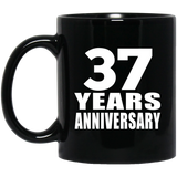 37th Anniversary 37 Years - 11 Oz Coffee Mug Black