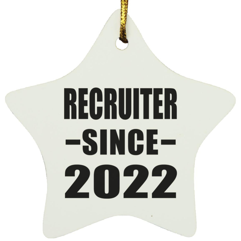 Recruiter Since 2022 - Star Ornament