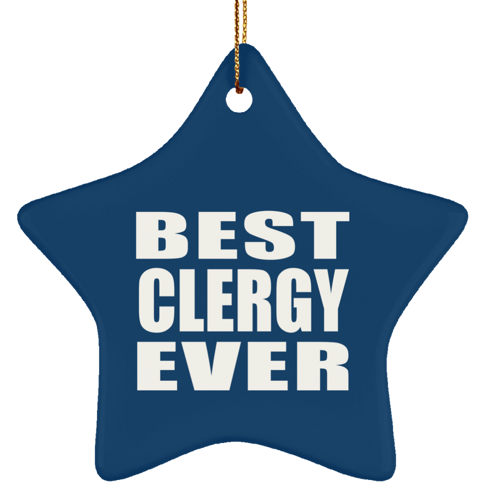 Best Clergy Ever - Star Ornament