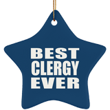 Best Clergy Ever - Star Ornament