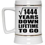 38th Anniversary Square Root of 1444 Years Lifetime To Go - Beer Stein