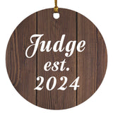 Judge Established Est. 2024 - Circle Ornament D
