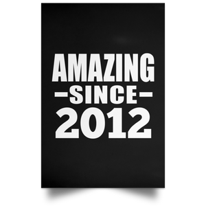 12th Birthday Amazing Since 2012 - Poster Portrait