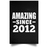 12th Birthday Amazing Since 2012 - Poster Portrait