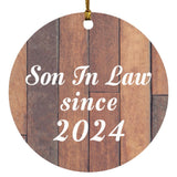 Son In Law Since 2024 - Circle Ornament E
