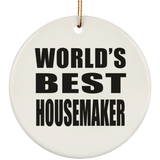 World's Best Housemaker - Circle Ornament