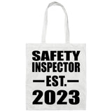 Safety Inspector Established EST. 2023 - Tote Bag White