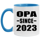 Opa Since 2023 - 11oz Accent Mug Blue