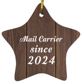 Mail Carrier Since 2024 - Star Ornament D