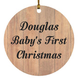 Douglas Baby's First Christmas - Circle Ornament C