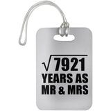 89th Anniversary Square Root of 7921 Years As Mr & Mrs - Luggage Bag Tag
