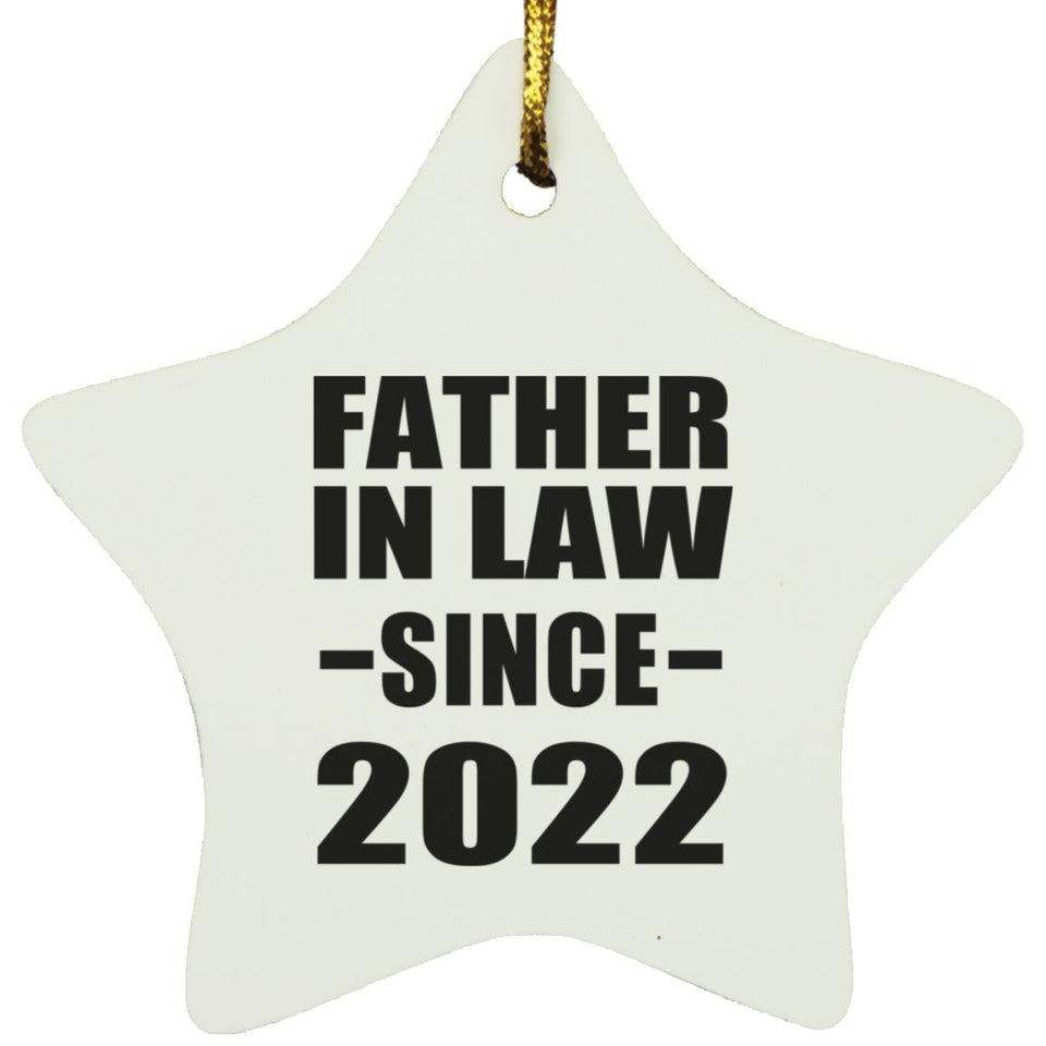 Father In Law Since 2022 - Star Ornament