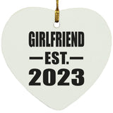 Girlfriend Established EST. 2023 - Heart Ornament