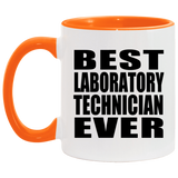 Best Laboratory Technician Ever - 11oz Accent Mug Orange