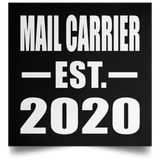 Mail Carrier Established EST. 2020 - Poster Square