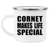 Cornet Makes Life Special - 12oz Camping Mug