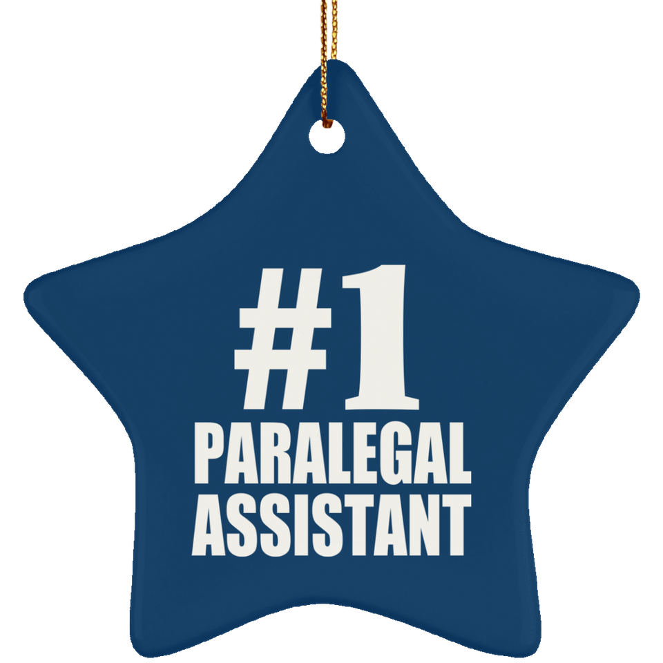 Number One #1 Paralegal Assistant - Star Ornament