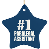 Number One #1 Paralegal Assistant - Star Ornament