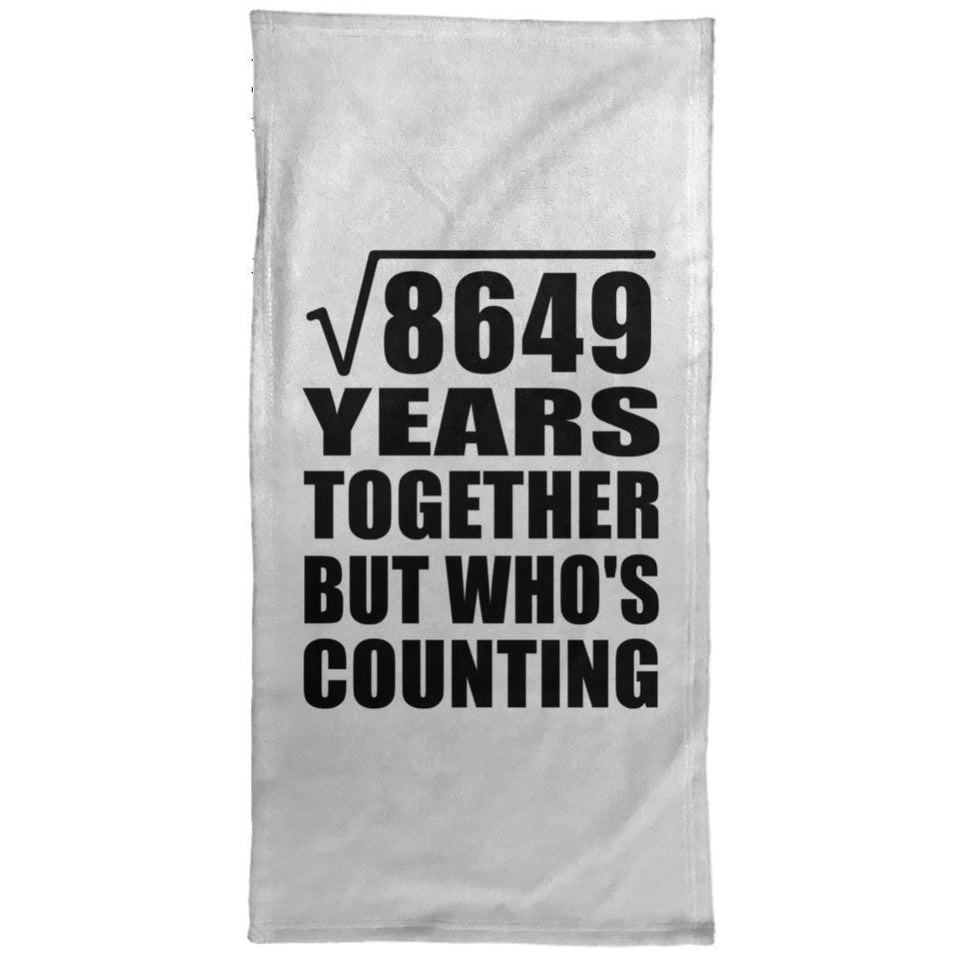 93rd Anniversary Square Root of 8649 Years Who's Counting - Hand Towel