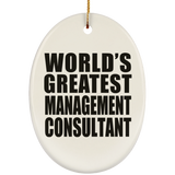 World's Greatest Management Consultant - Oval Ornament