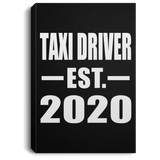 Taxi Driver Established EST. 2020 - Canvas Portrait