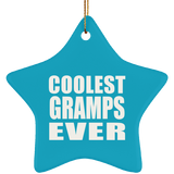 Coolest Gramps Ever - Star Ornament