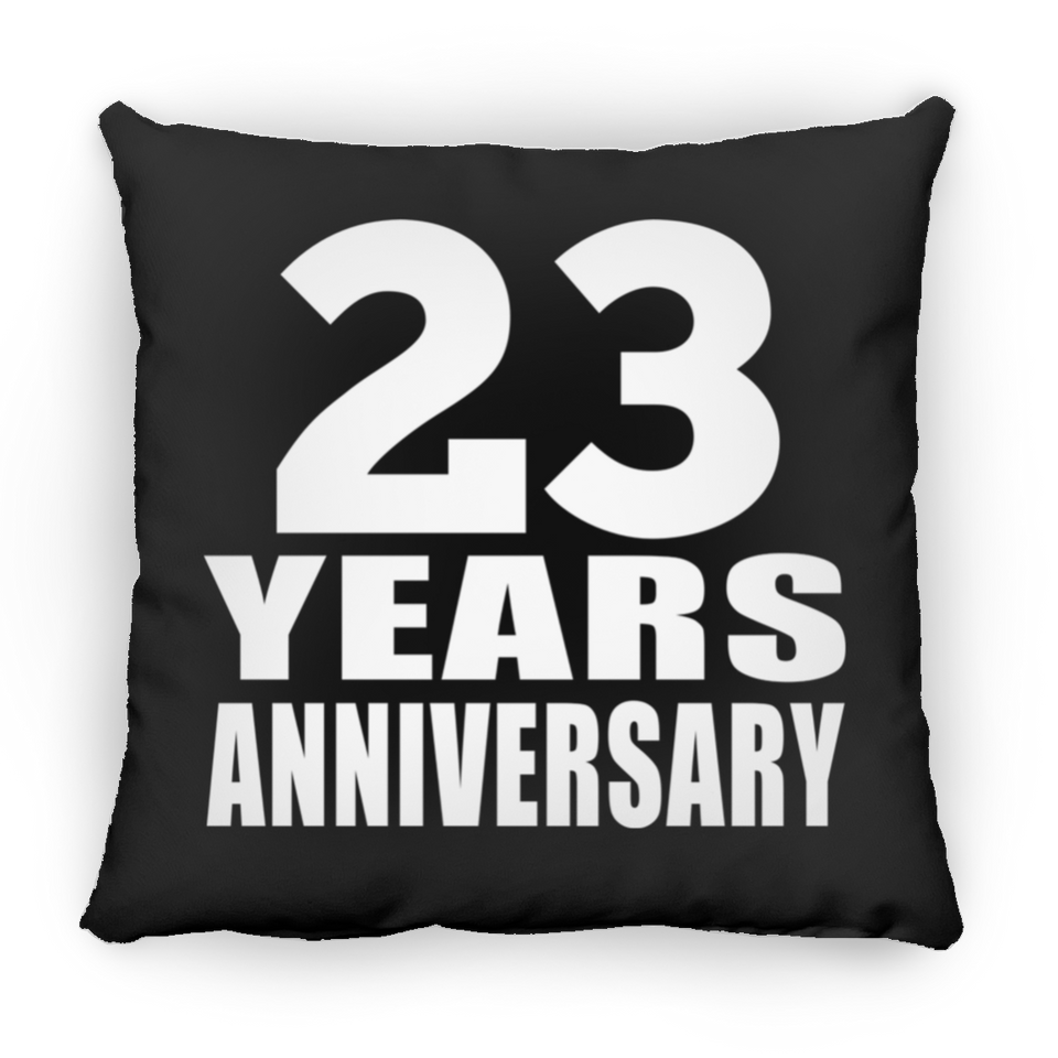 23rd Anniversary 23 Years - Throw Pillow Black