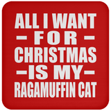 All I Want For Christmas Is My Ragamuffin Cat - Coaster
