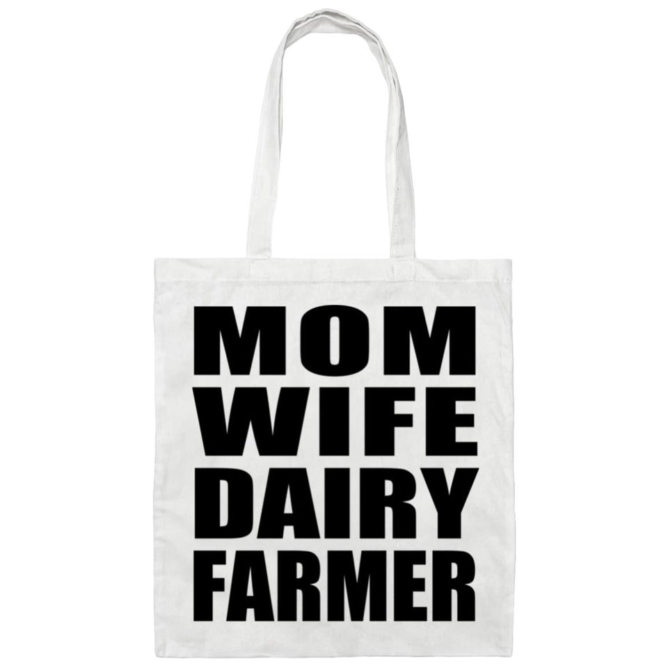 Mom Wife Dairy Farmer - Tote Bag White