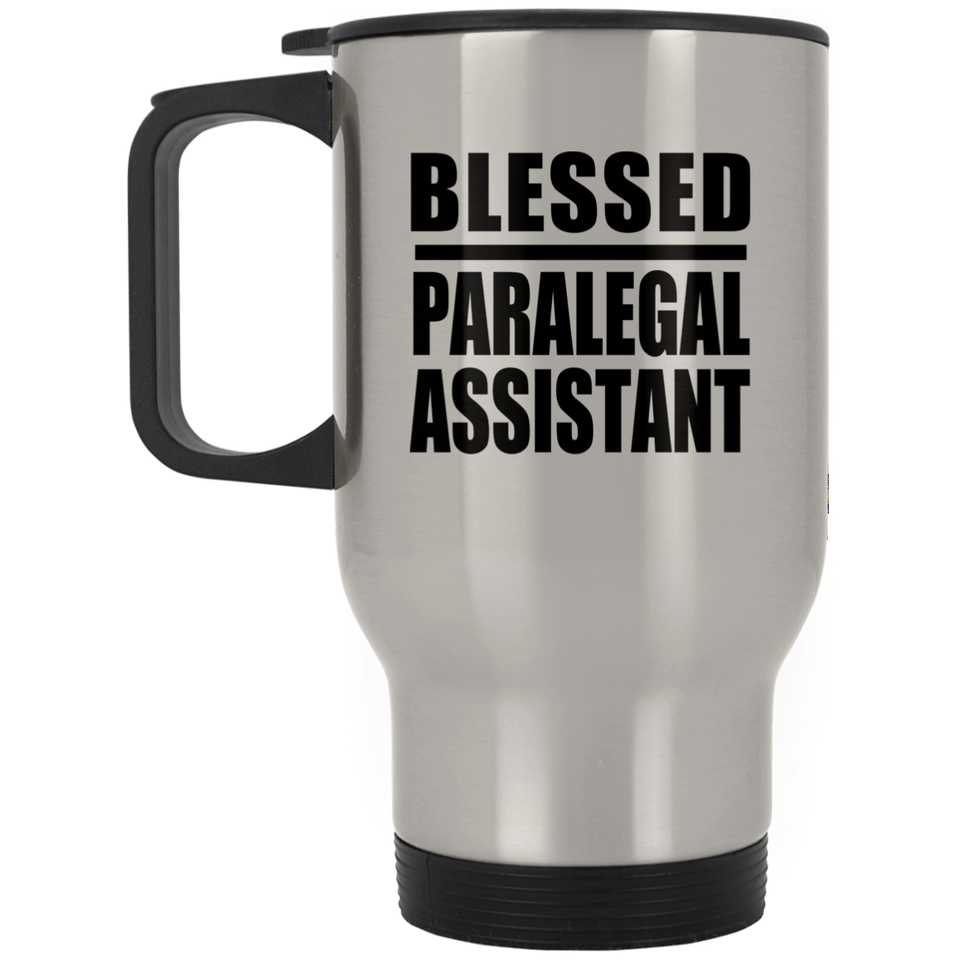 Blessed Paralegal Assistant - Silver Travel Mug