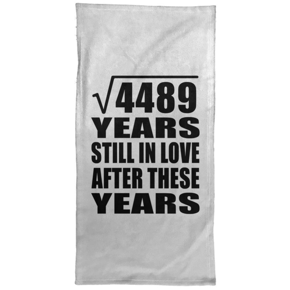 67th Anniversary Square Root of 4489 Years Still In Love - Hand Towel