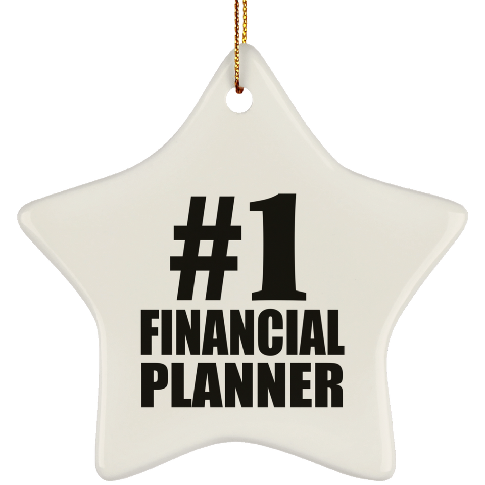 Number One #1 Financial Planner - Star Ornament