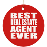 Best Real Estate Agent Ever - Circle Ornament
