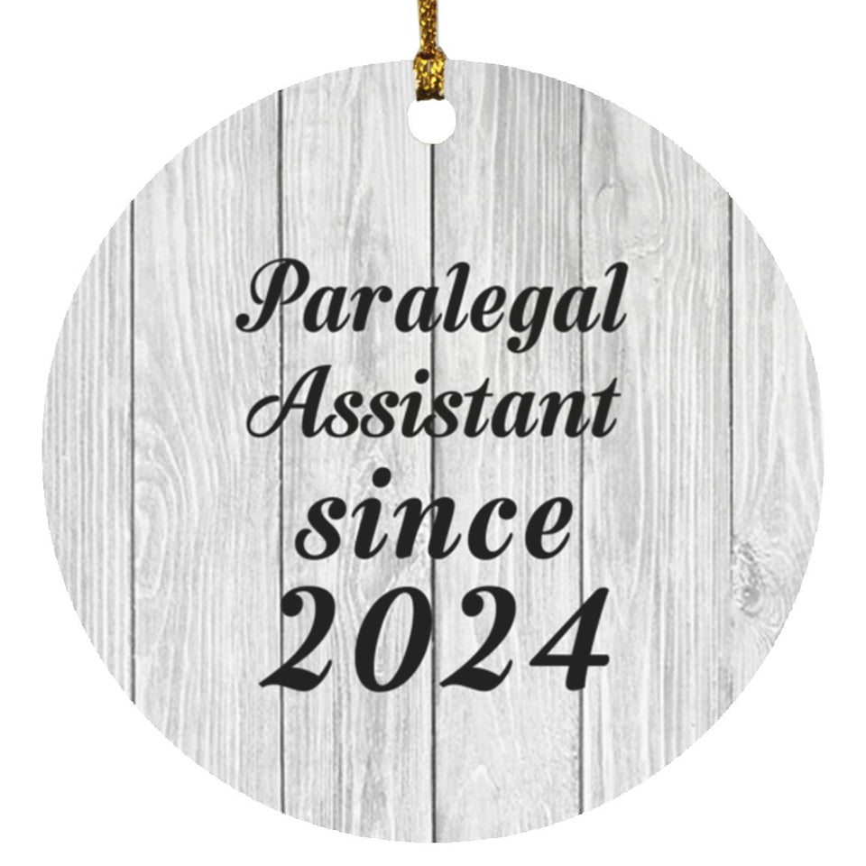 Paralegal Assistant Since 2024 - Circle Ornament F