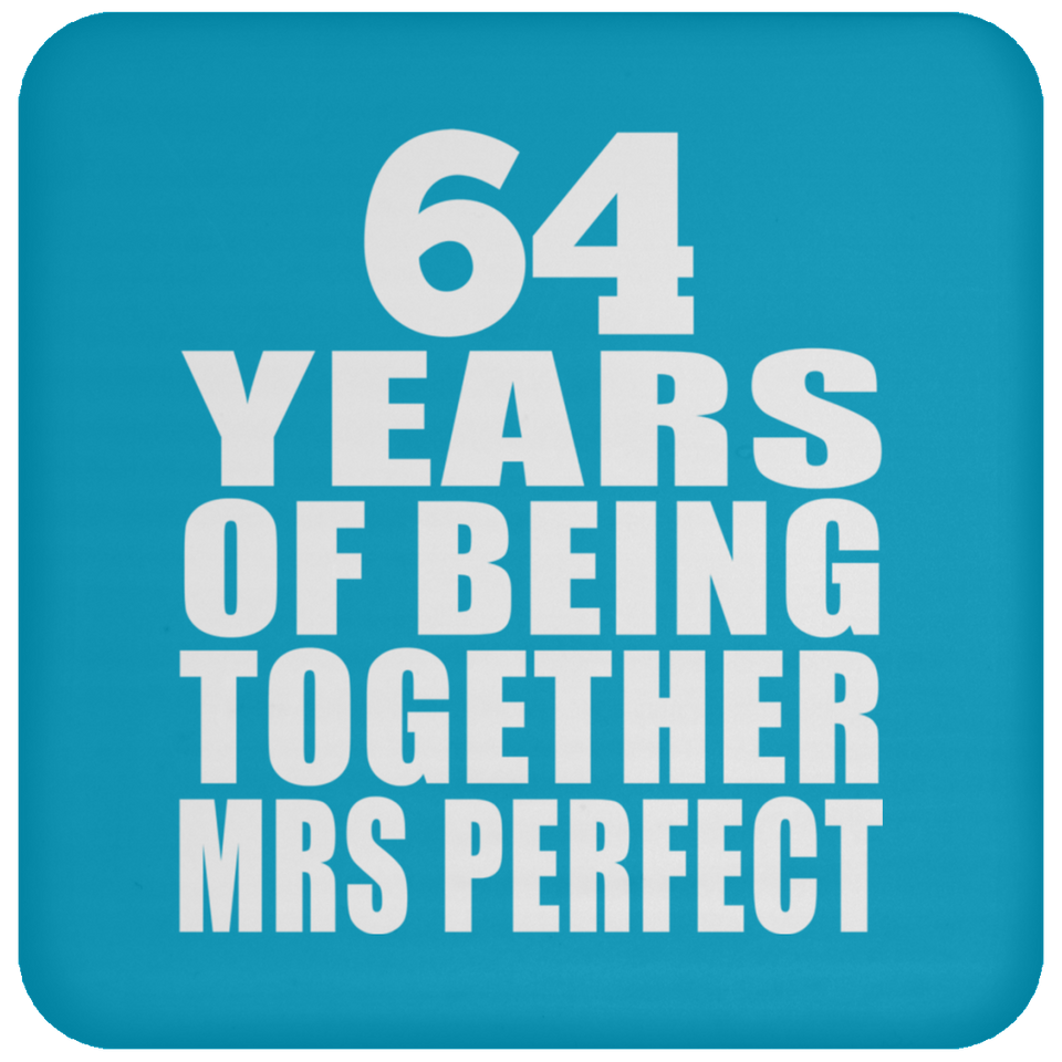 64th Anniversary 64 Years Of Being Mrs Perfect - Drink Coaster