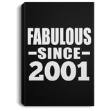 23rd Birthday Fabulous Since 2001 - Canvas Portrait