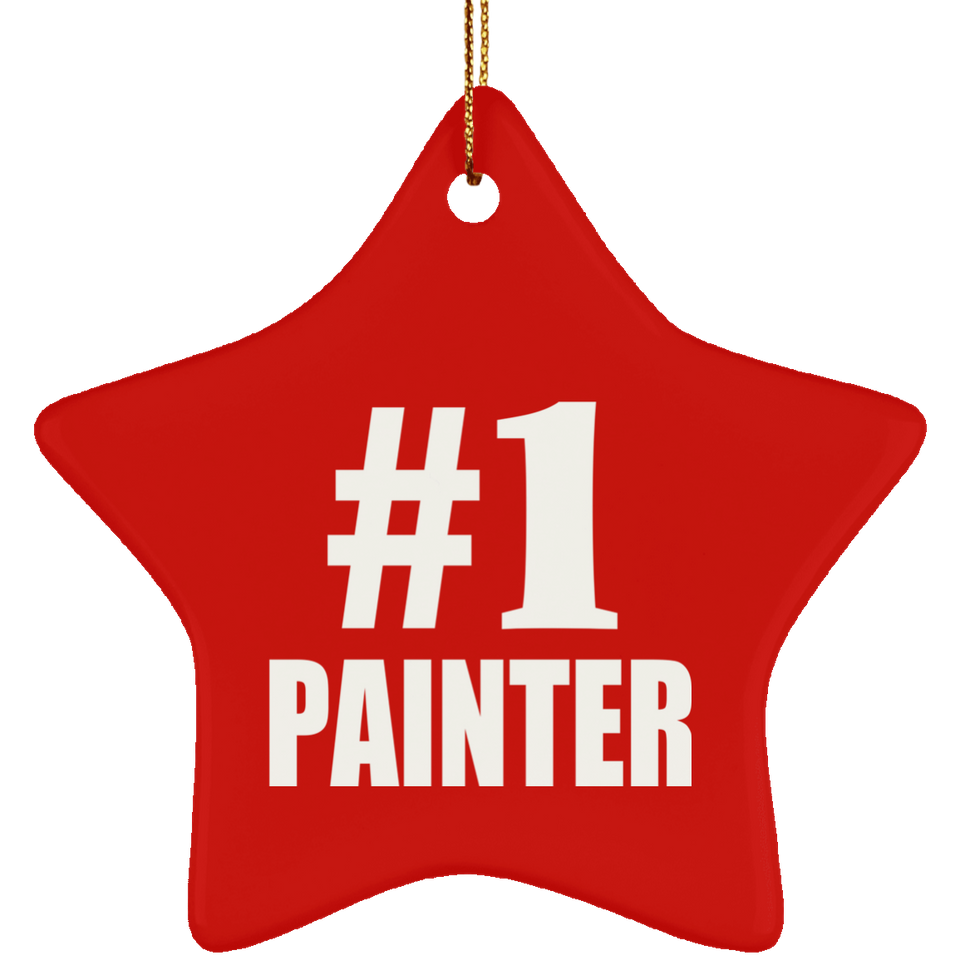 Number One #1 Painter - Star Ornament