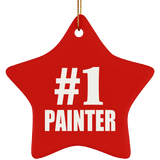 Number One #1 Painter - Star Ornament