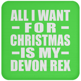 All I Want For Christmas Is My Devon Rex - Coaster