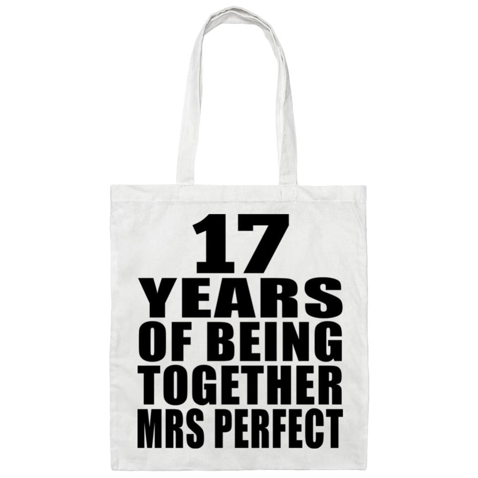 17th Anniversary 17 Years Of Being Mrs Perfect - Tote Bag White