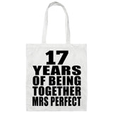 17th Anniversary 17 Years Of Being Mrs Perfect - Tote Bag White