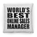 World's Best Online Sales Manager - Throw Pillow